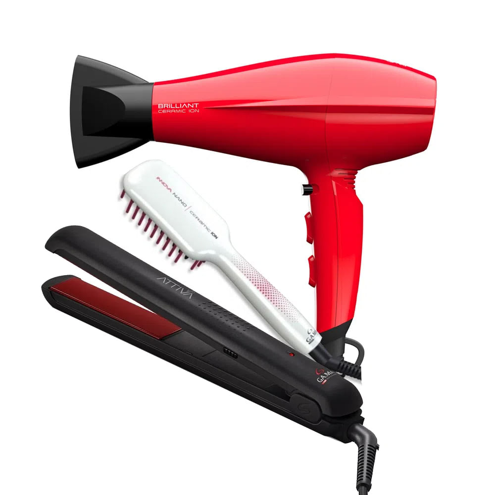 Secador Alisador Gama Falabella GAMA Combo Triple Gama Chia