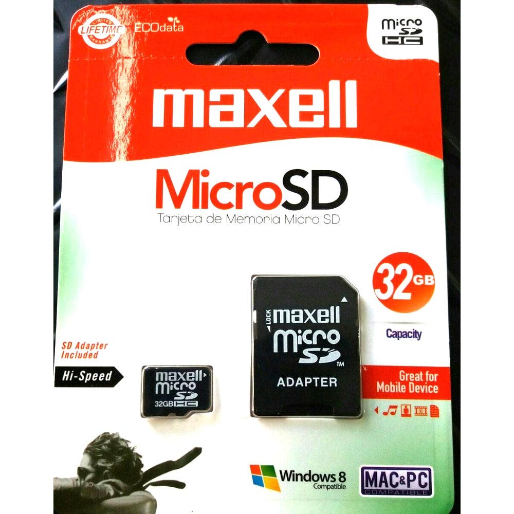 MAXELL MEM MICRO SD 32GB MCSD32GB