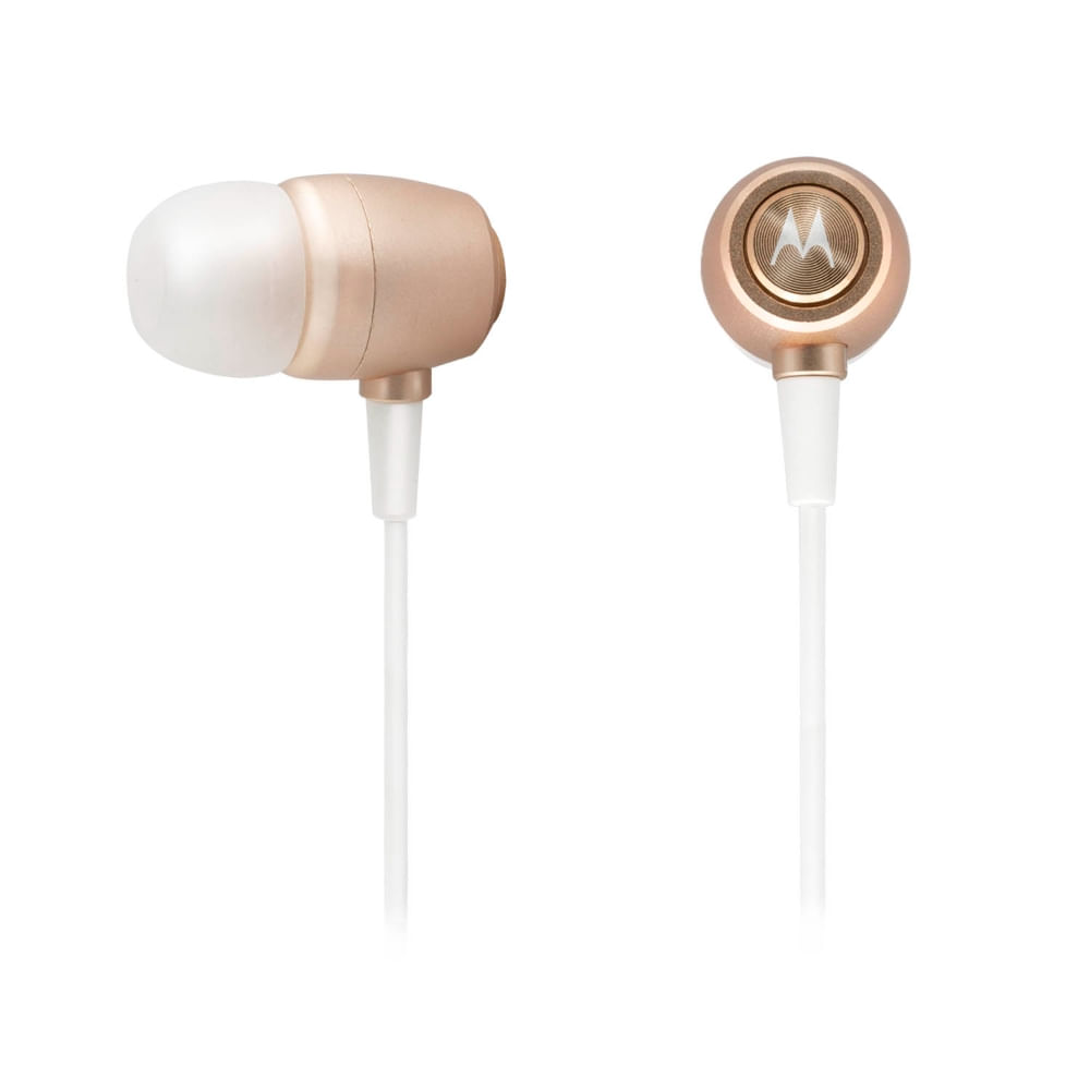 MOTOROLA MOTOROLA AUDÍFONO EARBUDS M LIBRES METAL DORADO