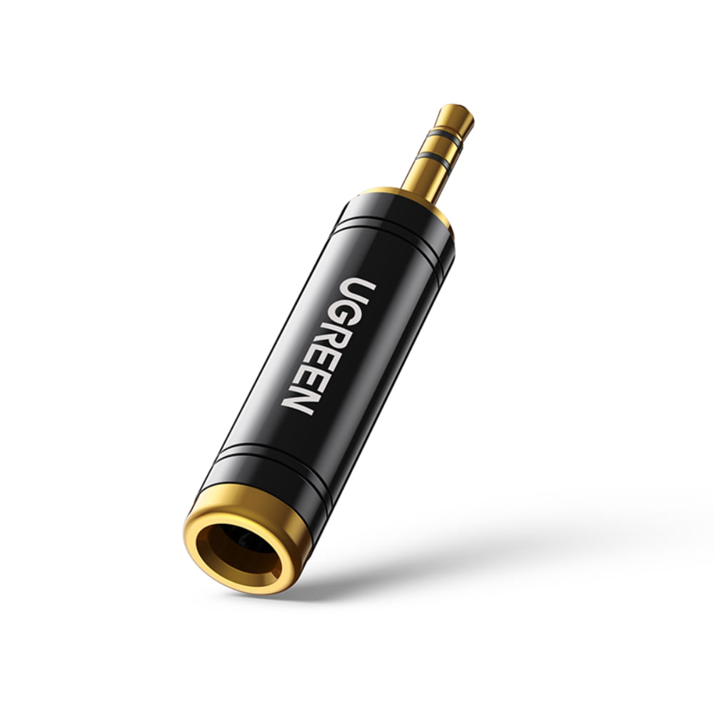 Ugreen Adaptador Gold Estereo Jack 6.3Mm H/M Plug 3.5Mm