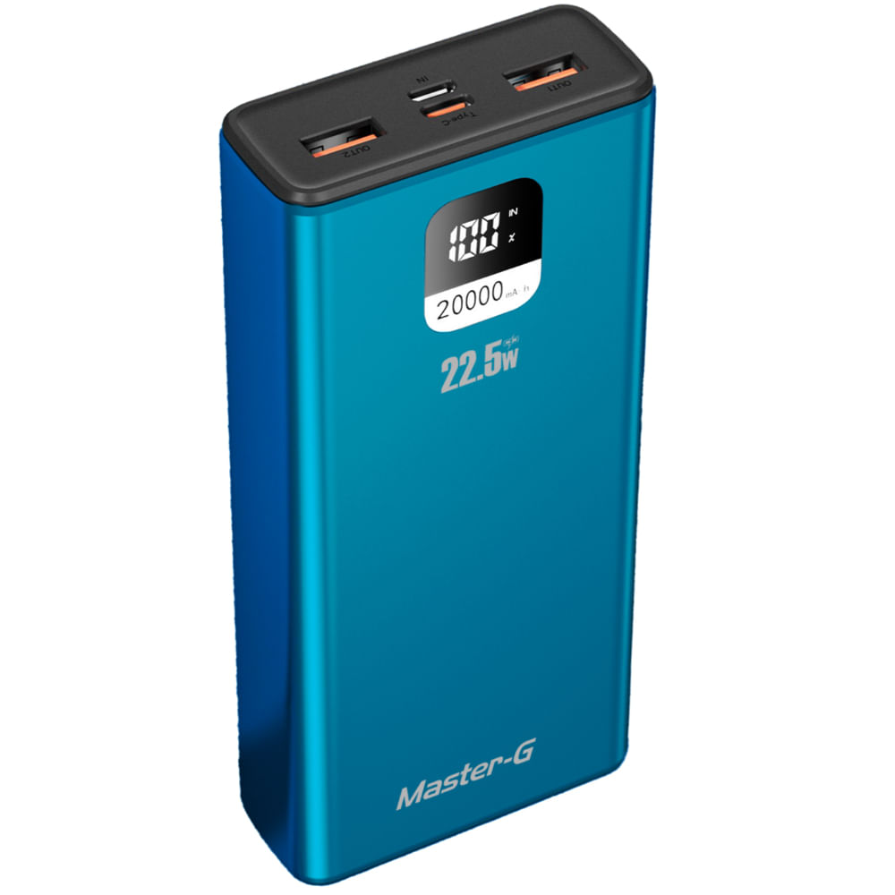 Master-G Cargador Portatil 20.000 Mah 22.5W Ucp20Lpd