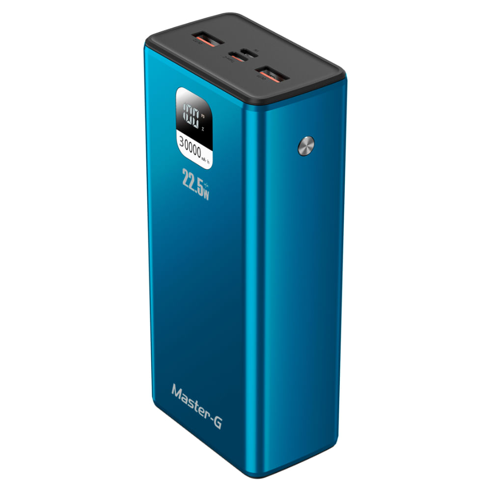 Master-G Cargador Portatil 30.000 Mah 22.5W Ucp30Lpd