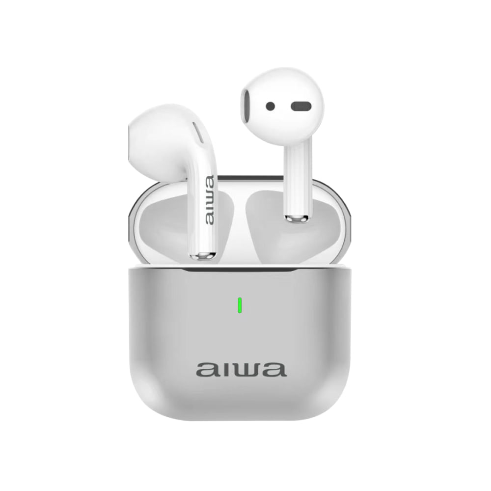 Aiwa Audifonos Inalambricos Metalico Awtwsg100Me Blanco
