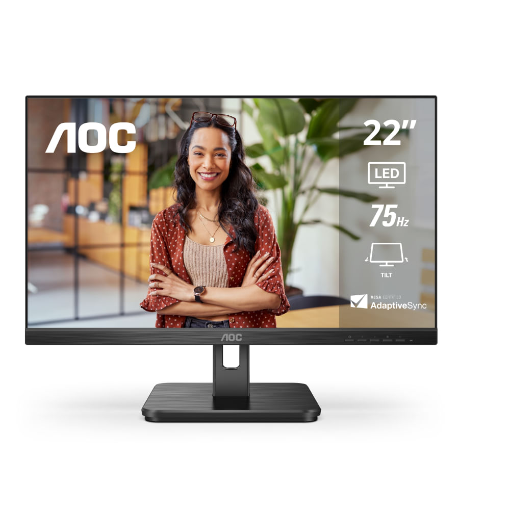 Aoc Monitor 22 Full Hd Va 75Hz Negro 22E2Hm