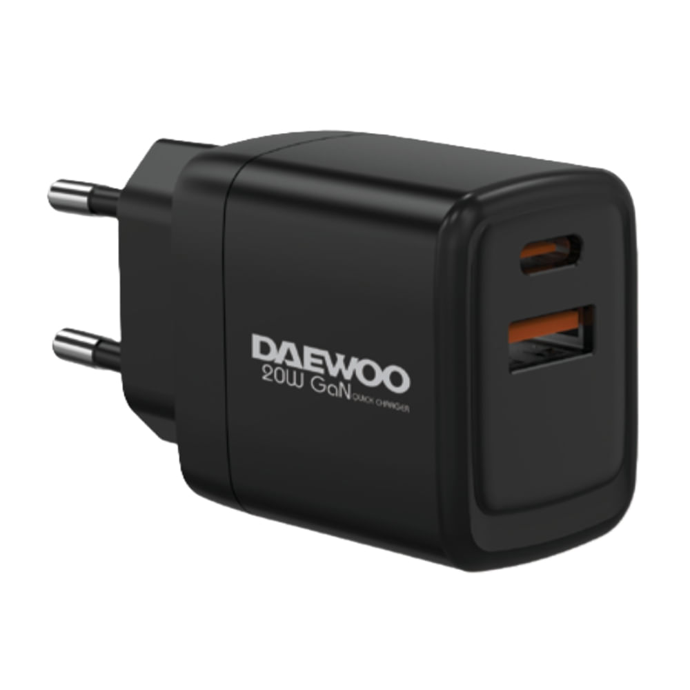Daewoo Cargador De Pared 20 W Di-Pd202-Eu Negro