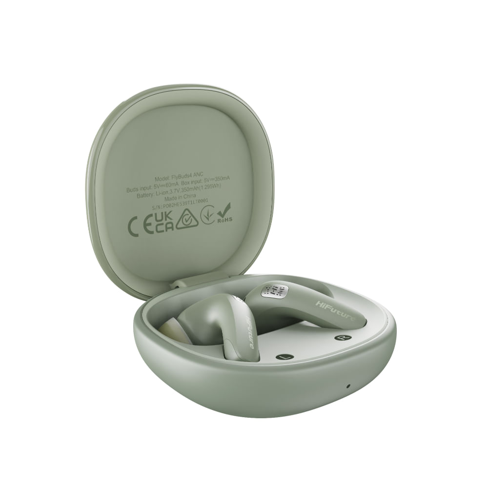 Hifuture Audifonos Flybuds 4 Tws Anc In-Ear Matcha Green