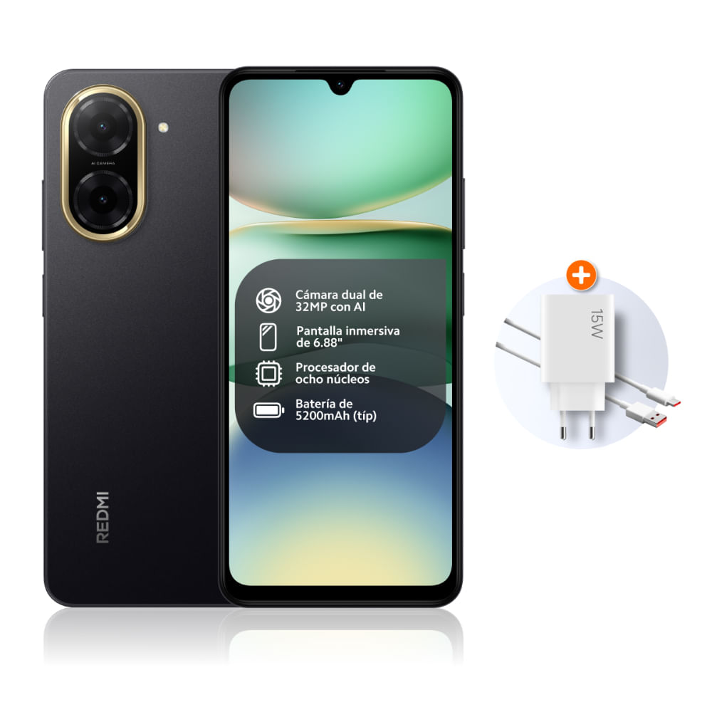 Xiaomi Redmi A5 Midnight Black 4Gb Ram 128Gb Rom Negro