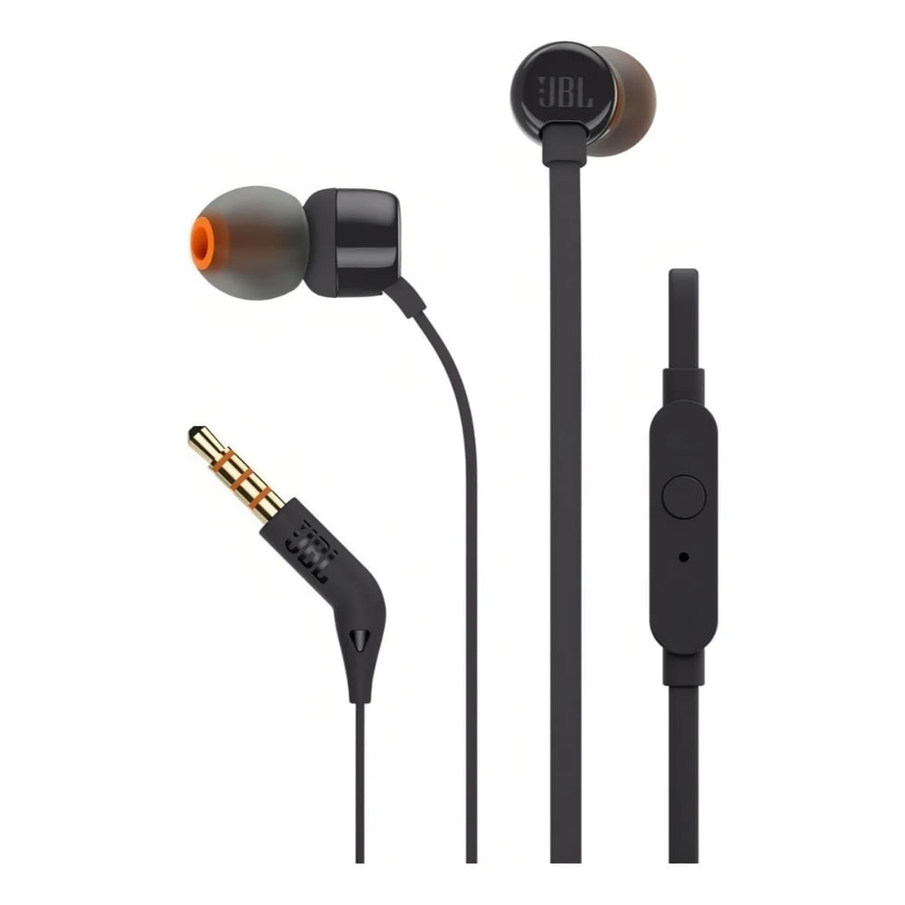 Jbl Audifonos In Ear Tune 110 Black Negro Jblt110Blkame