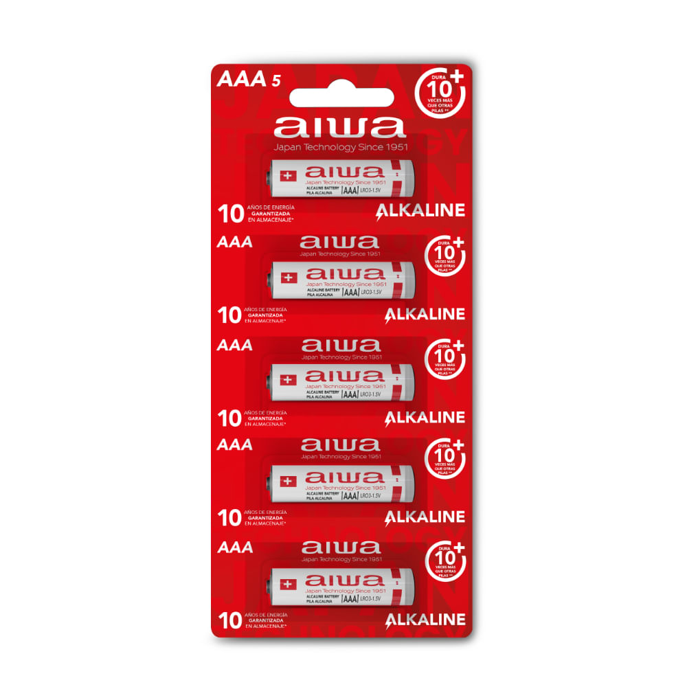 AIWA PILA ALCALINAS  AAA X1 AWLR6P5