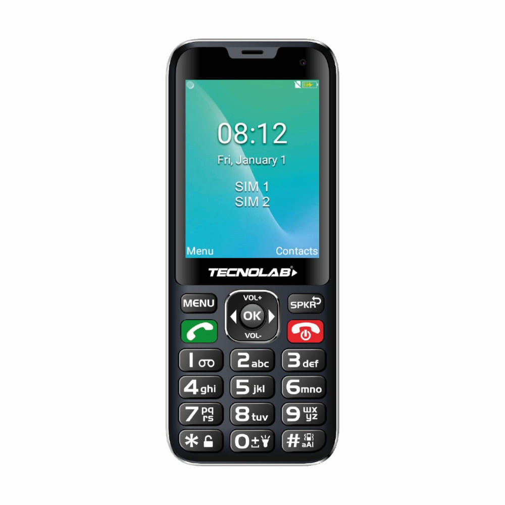 Tecnolab Telefono Senior 4G Pantalla 2.8 Sim Dual Camara