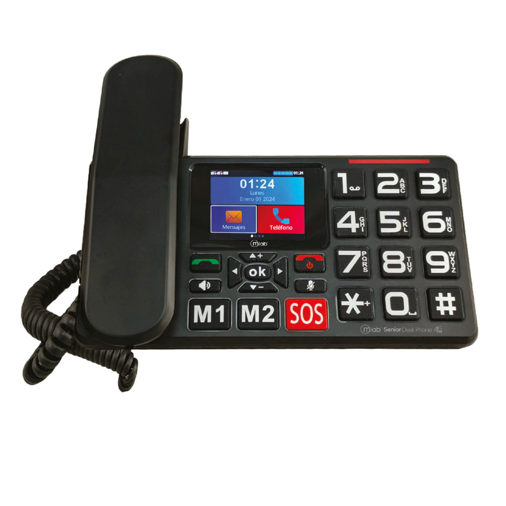 Mlab Telefono Senior Desktop 4G Sos Negro 310Mlb09440