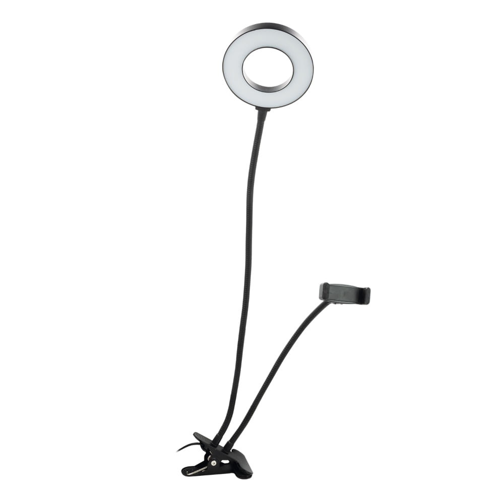 Philco Soporte Tipo Clip Para Smartphone Con Aro De Luz