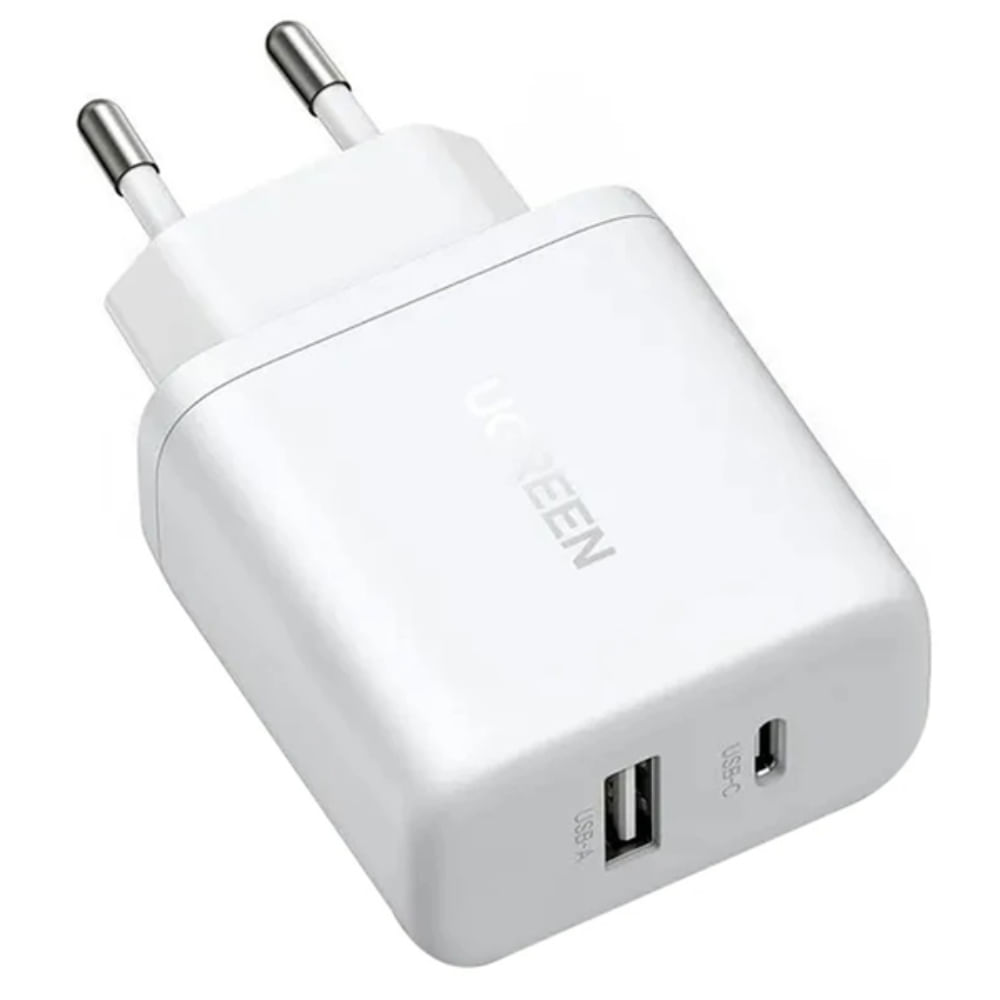 Ugreen Cargador Rápido Y Compacto 20W X227 Con 2 Puertos