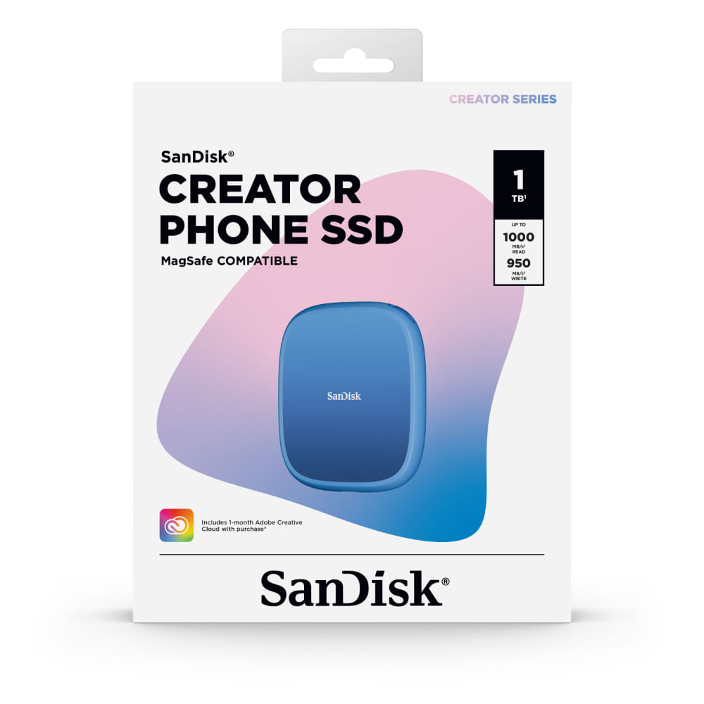 Sandisk Ssd Externo 1Tb Creator 1000Mb/S Usb 3.2 Gen2