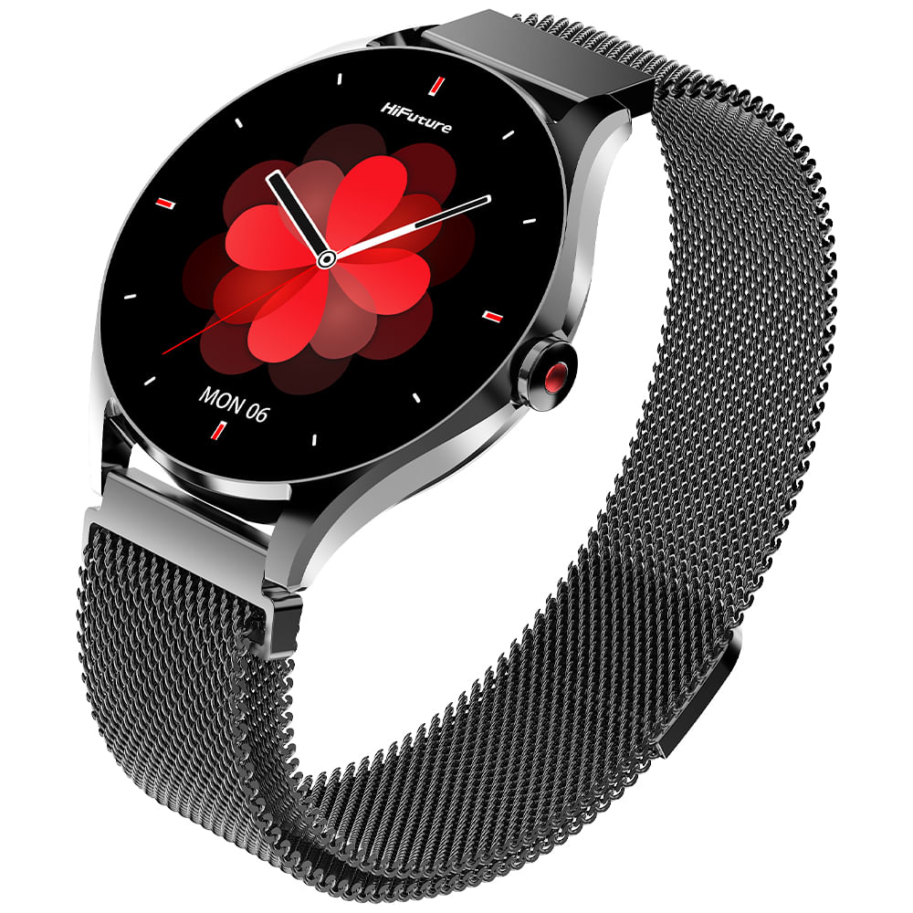 Hifuture Smartwatch Aura2 Metalico Black Waterproof Pantalla