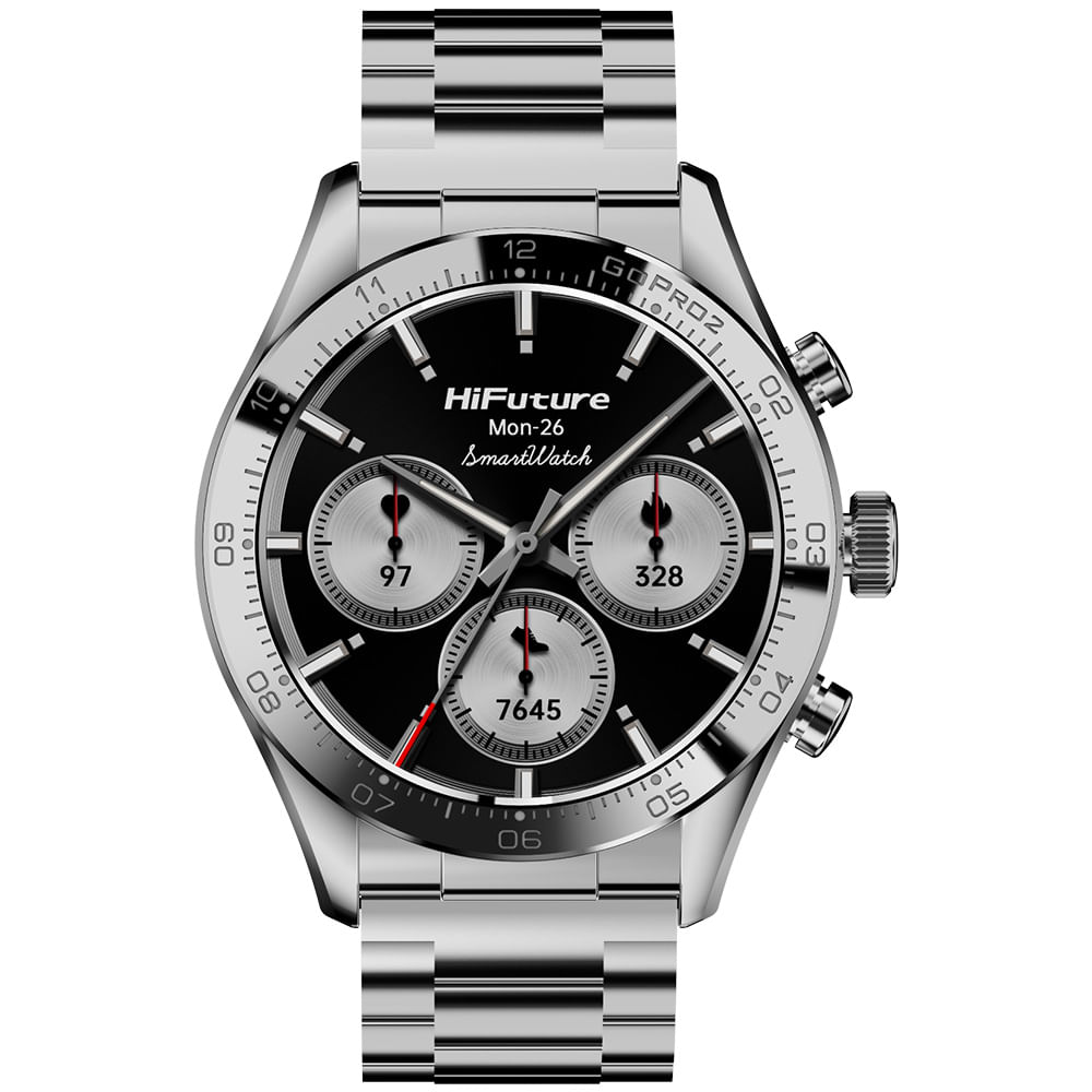 Hifuture Smartwatch Go Pro2 Metalico Silver Waterproof