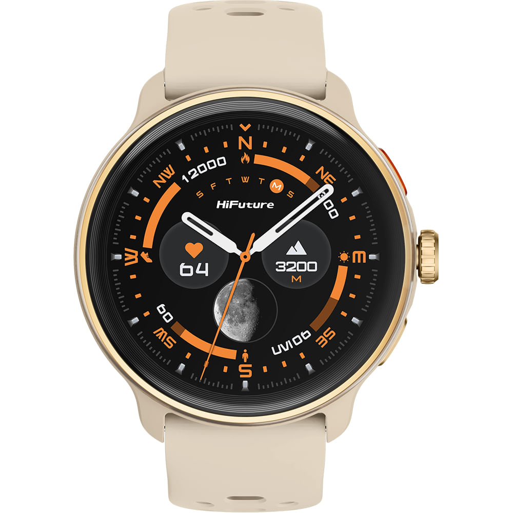 Hifuture Smartwatch Vela Blanco Con Pantalla 1.43 Amoled Gps