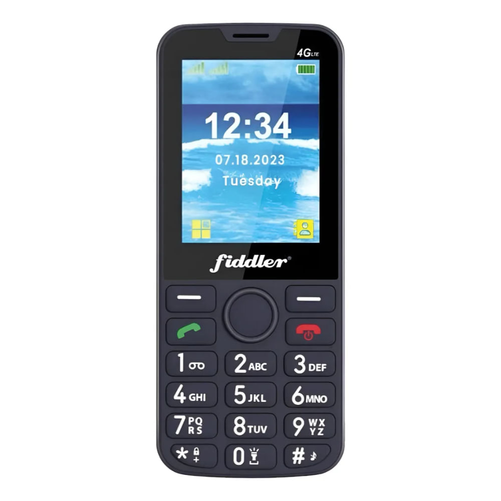 Fiddler Telefono Celular Senior Dual D117 Negro Fd-D117