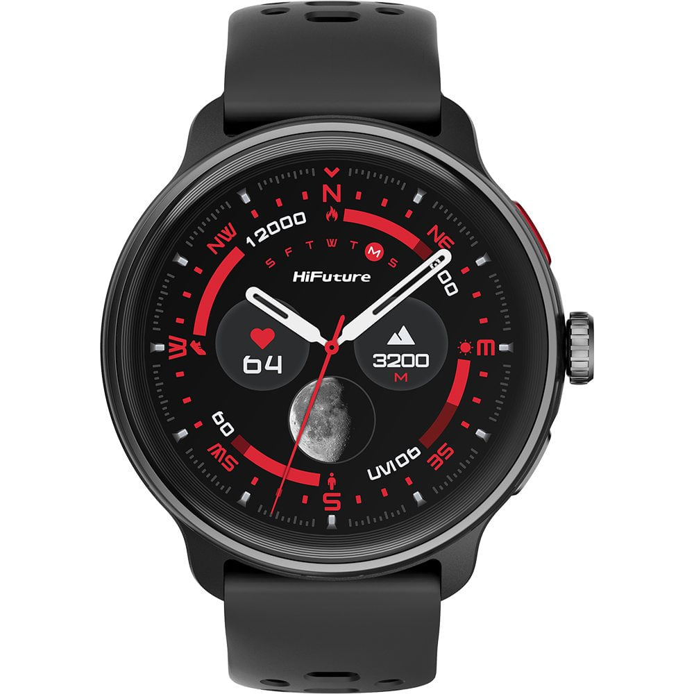Hifuture Smartwatch Vela Black Con Pantalla 1.43 Amoled Gps