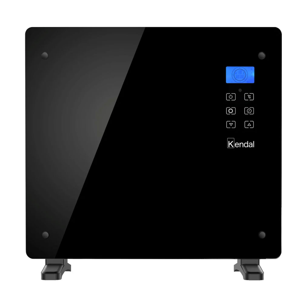 KENDAL KENDAL ESTUFA ELÉCTRICA PANEL CONVECTOR VIDRIO GH10RM BLACK