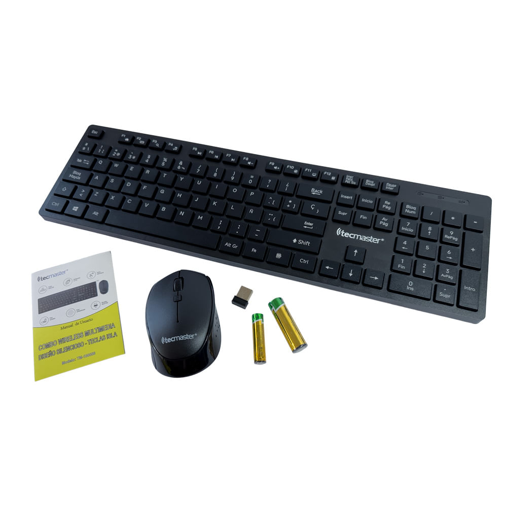 TECMASTER TECMASTER TECLADO + MOUSE INALÁMBRICO MULTIMEDIA