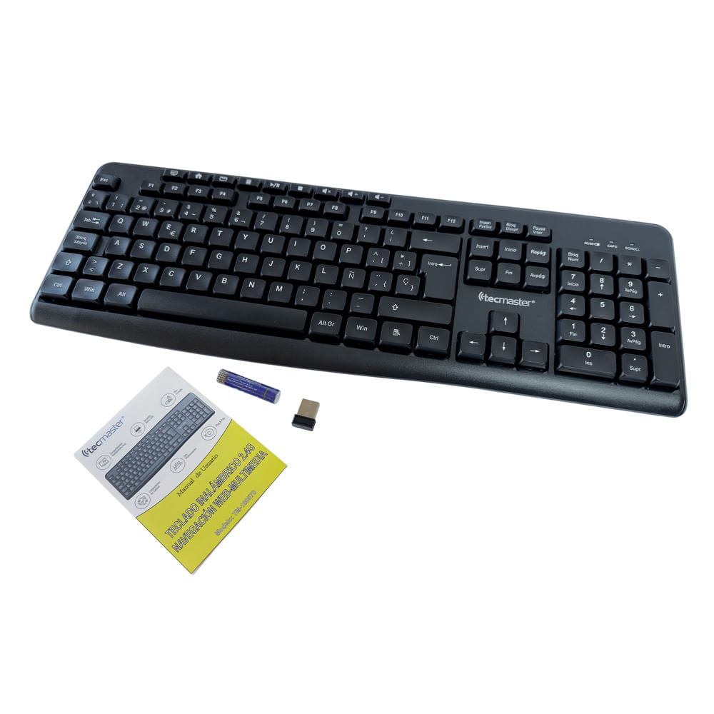 TECMASTER TECMASTER TECLADO MULTIMEDIA INALÁMBRICO