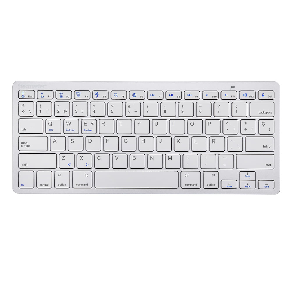 TECMASTER TECMASTER TECLADO BLUETOOTH SILVER