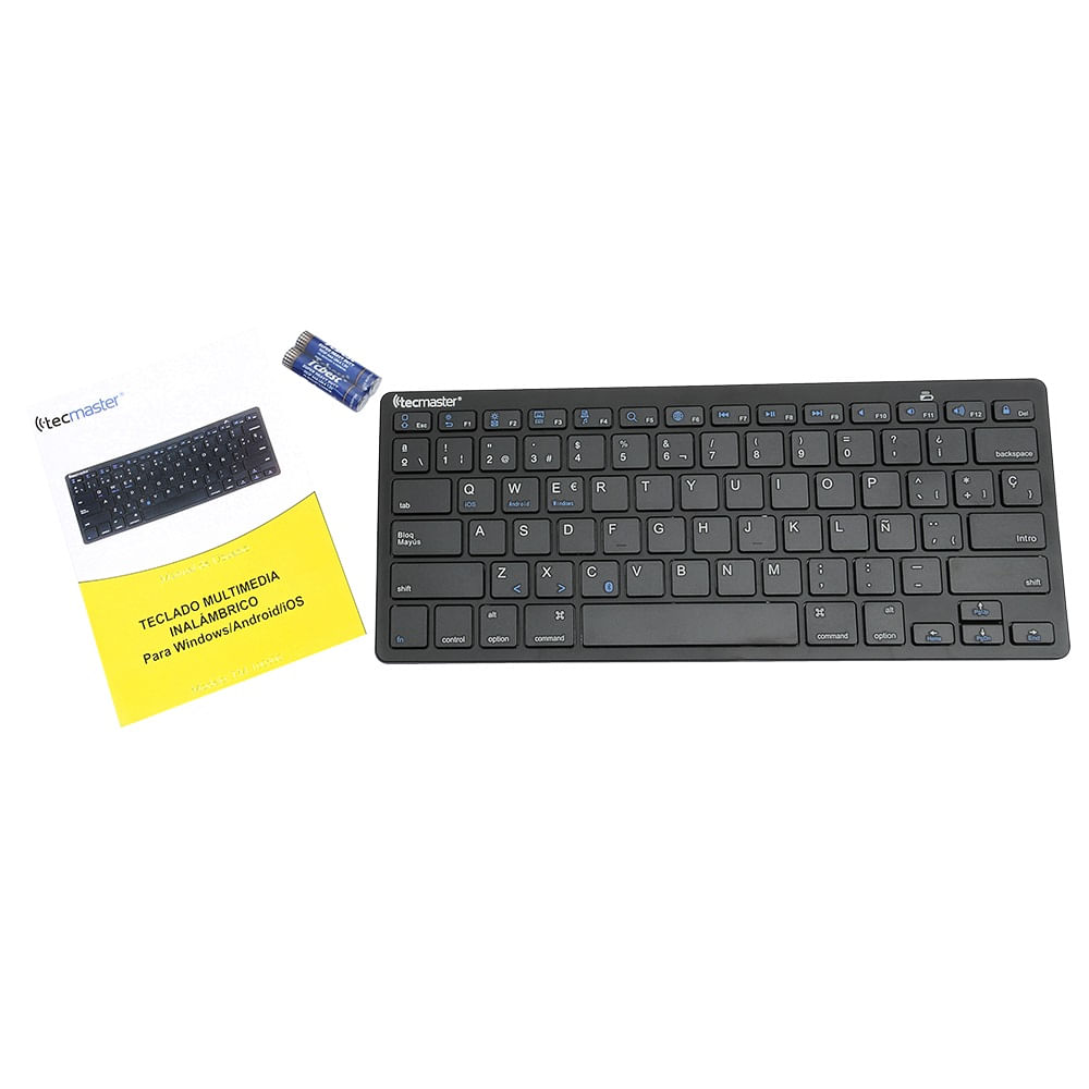 TECMASTER TECMASTER TECLADO BLUETOOTH BLACK