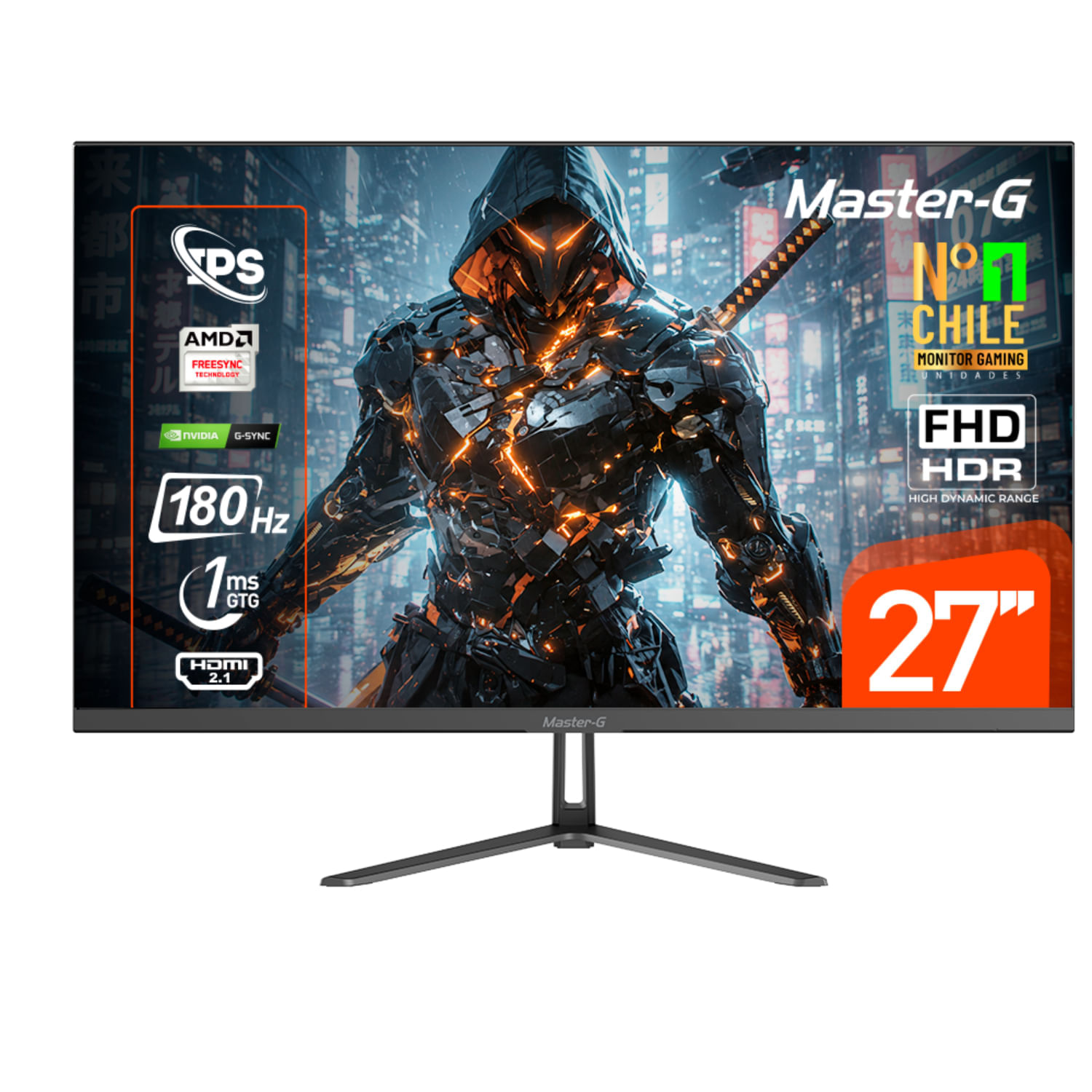 Monitor Gamer 27"" Fhd Ips Hdr 180Hz 1Ms Mgmg2742 Master-G