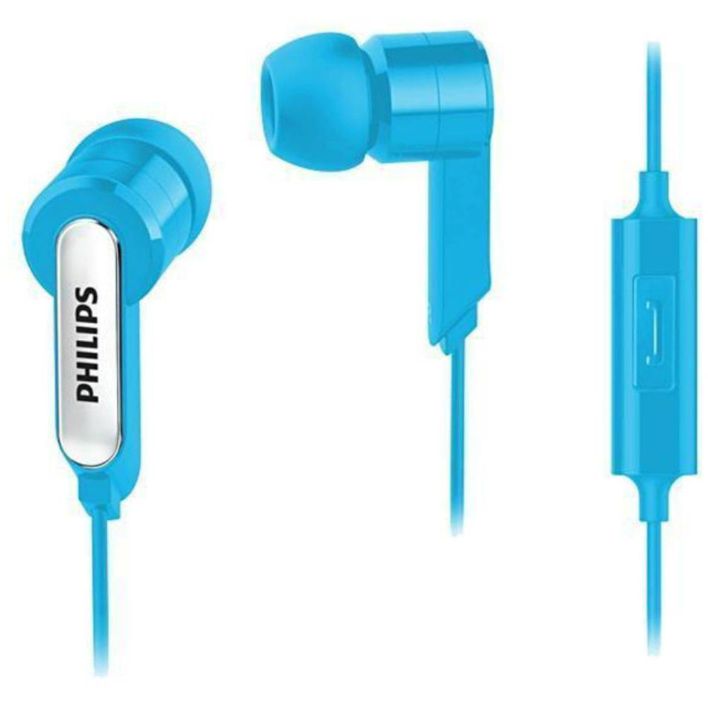 Philips Audifono Manos Libres Azul 3.5Mm She1405Bls